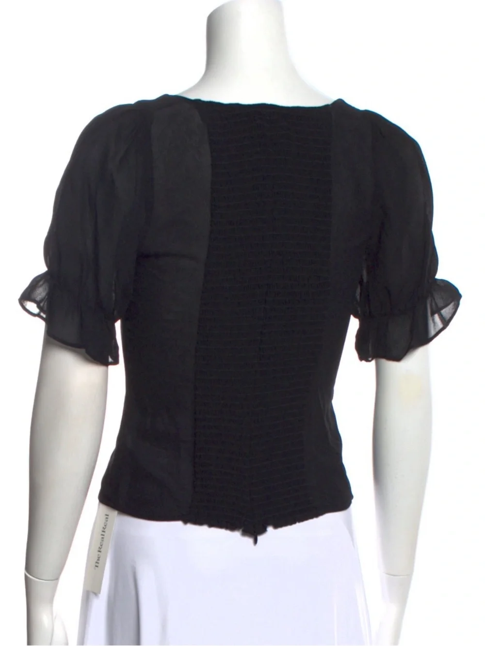 Reformation Delevan Black Women's Top